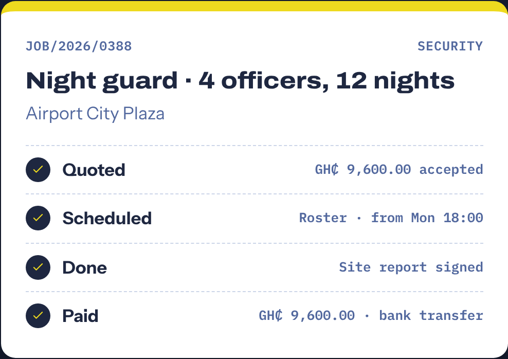 A Security job